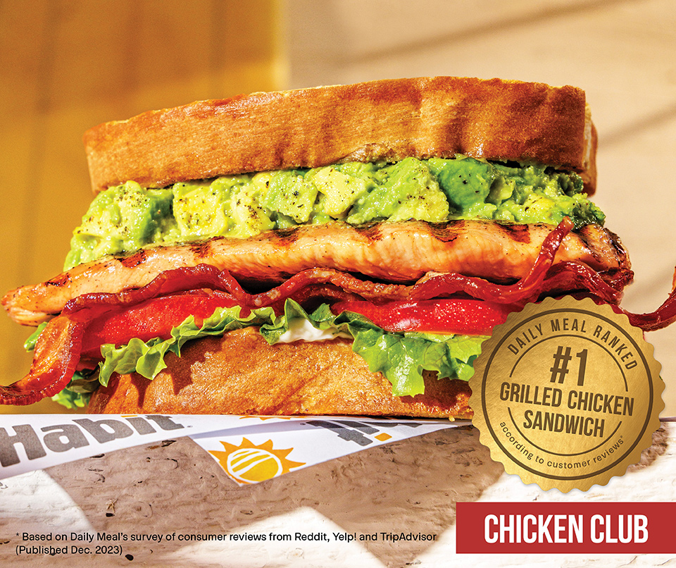 The Habit Burger Grill Chicken Club On Sourdough Home - Charburgers - Sandwiches - Salads - Habit Burger Grill Near Me