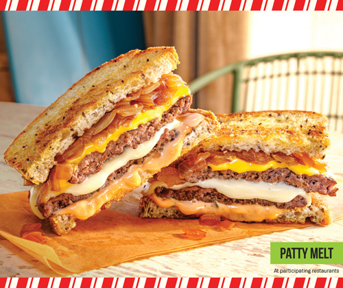 Patty Melt - at participating restaurants