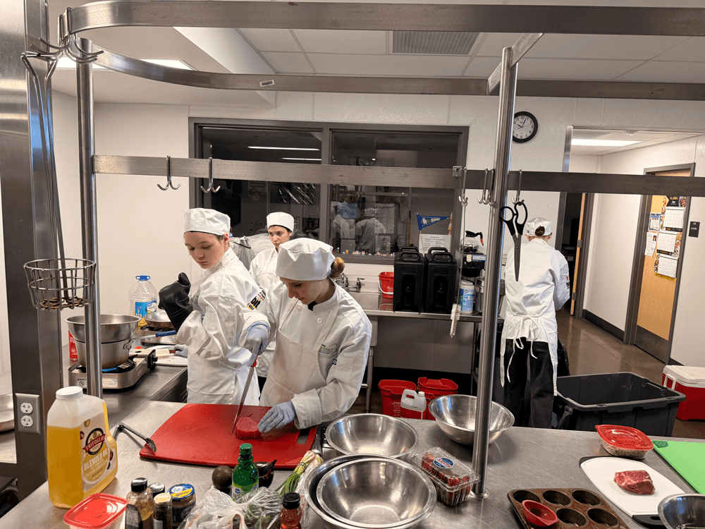 ProStart participants in the kitchen