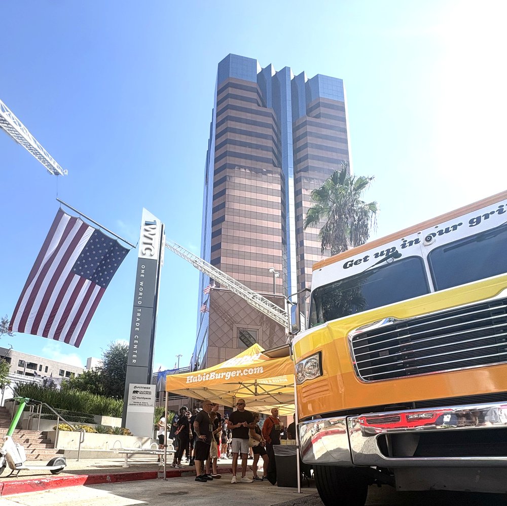 Habit Truck in front of the Long Beach World Trade Center 9/11 Memorial Stair Climb
