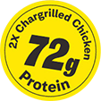 2x Chargrilled Chicken 72g Protein