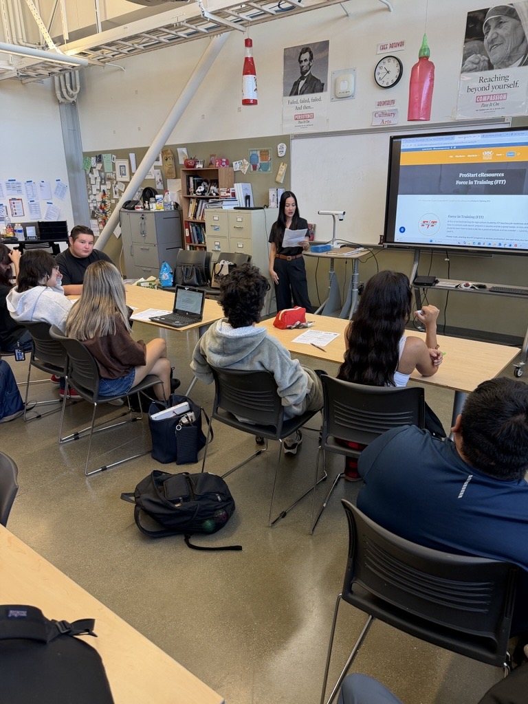 High school students listening to a career readiness presentation during FIT Day 2026